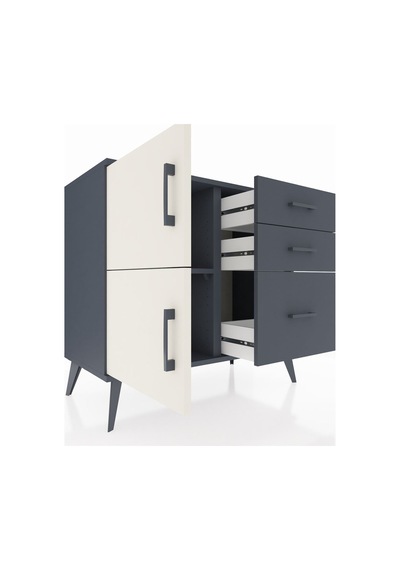 Hyperion Şifonyer Tek Raflı 3 Çekmeceli 2 Kapaklı 88x44x80 Antrasit-aytaşı/antrasit Aytaşı/antrasit Hyperion Şifonyer Tek Raflı 3 Çekmeceli 2 Kapaklı 88x44x80 Antrasit-aytaşı/antrasit Aytaşı/antrasit