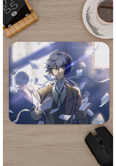 Bungou Stray Dogs Anime V2 - 22x18 Gaming Kauçuk Kaymaz Taban Mouse Pad Fare Altlığı