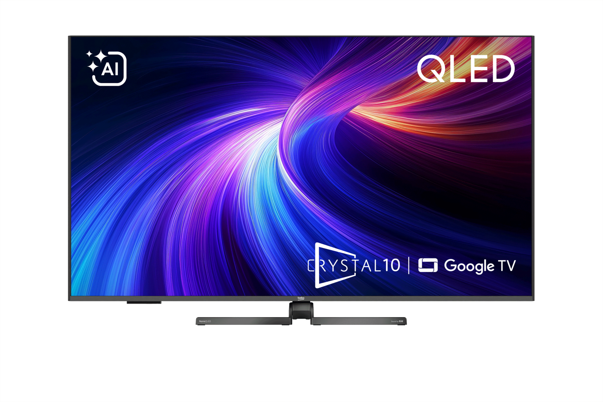 Beko Crystal 10 AI B 1055 C AI 55" QLED 144Hz VRR 4K UHD Google TV