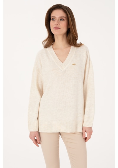 U.S. Polo Assn. U.s. Polo Assn. Kadın Krem Kazak /triko 50314833-vr071