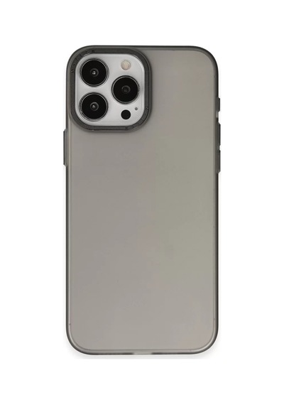 Newface Apple Uyumlu iPhone 15 Pro Max Kılıf Modos Metal Kapak - Siyah Resimdeki