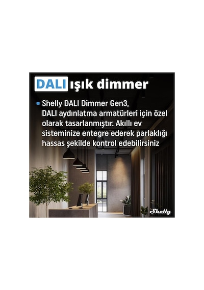 Shelly Dalı Dimmer Gen3 Akıllı Dalı Dimmer Led Kontrol Rölesi