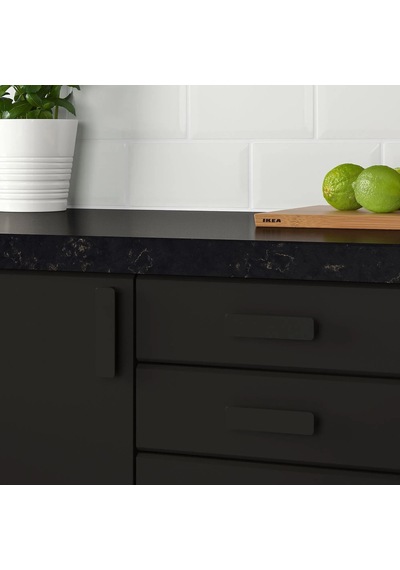 Ikea Hackås 2'li Mobilya Kulpu 100 Mm Siyah