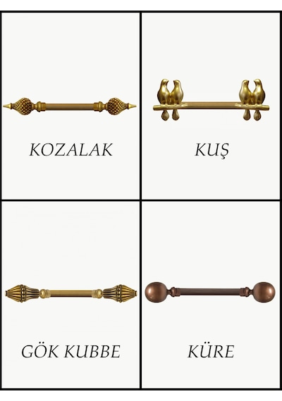 Alüminyum Rustik - 100 Cm / 12 Farklı Model /