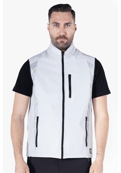 Tiger Softshell Yelek Açık Gri - Neon Sarı