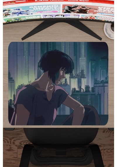 Ghost İn The Shell Kaymaz Dikişli Kauçuk Oyuncu Mousepad V4 - 48x40 Xl Gaming Mouse Pad Fare Altlığı