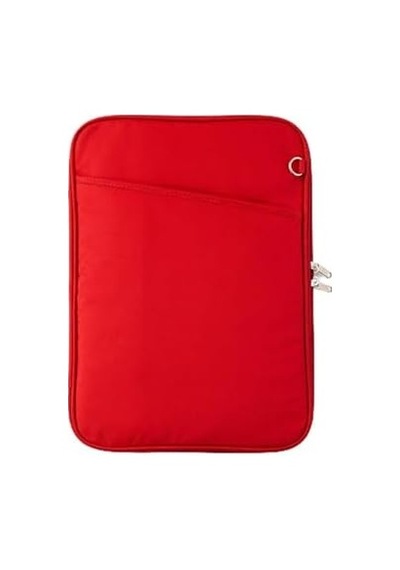 13" - 14'' - 15'' İnç Uyumlu Kırmızı Notebook Laptop Çantası Omuz Askılı Su Geçirmez Kumaş