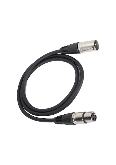 Mikrofon Kablosu 3 M - Xlr Erkek Xlr Dişi Siyah
