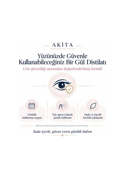 Akita Doğal Yağı Alınmamış Gül Suyu 2 x 250 ML