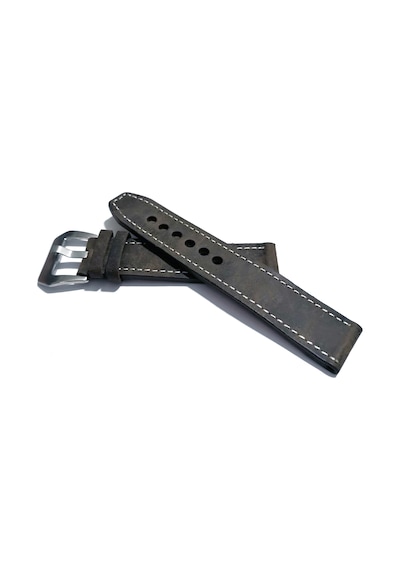 Fado& Fosil Uyumlu &her Saate Uyumlu Greyzi Deri Saat Kordonu 24 Mm 84 Gri Gri
