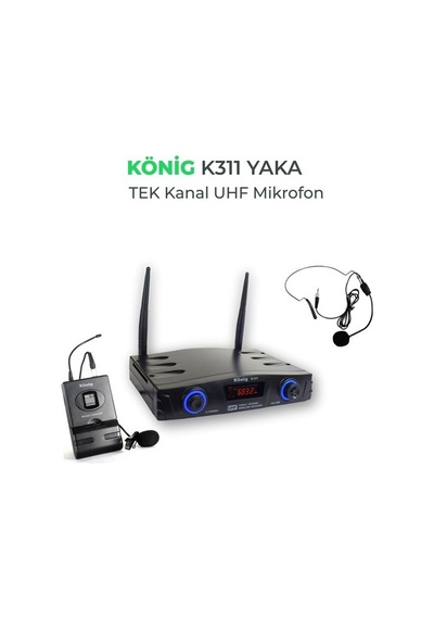 König K-311 Uhf 1 Yaka Telsiz Mikrofon