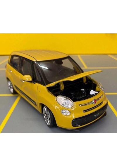 Welly Koleksiyon 1 / 24 Ölçek Fiat 500l Sarı Model Metal Araba