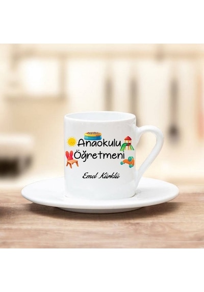 Anaokulu Öğretmenine Hediye Türk Kahvesi Fincanı