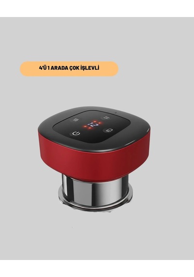 4 Ü 1 Arada Elektrikli Çukurluk Masaj Seti Isı Masaj Ve Kırmızı Işık Açık Lacivert