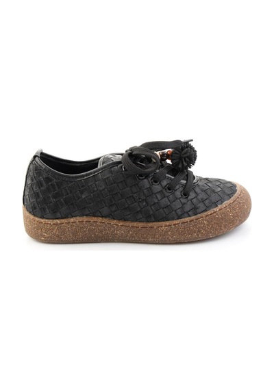 Bambi Siyah Baskı Detaylı Kadın Sneaker K01646000410
