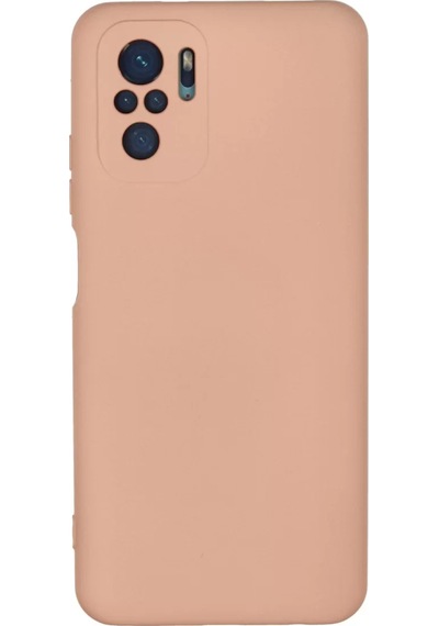 Newface Xiaomi Redmi Note 10 Kılıf Nano İçi Kadife Silikon - Pudra