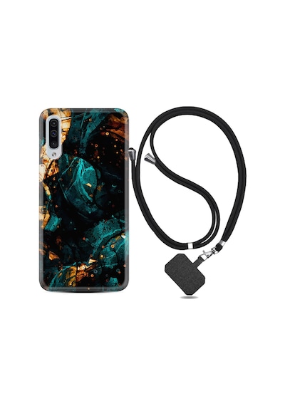 Samsung Uyumlu Galaxy A50 Kılıf Ipli Askılı Karmaşa 1625