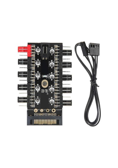 Lexroo 8849 10 Port Fan Power Sata Güç Switch Pwm Çoklayıcı Standart