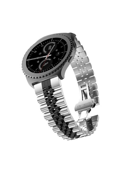Mobilteam Gear S2 Uyumlu Krd-36 20mm Metal Kordon-siyah