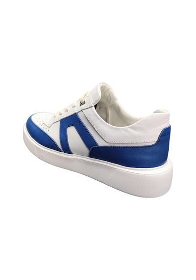 King Paolo King Shoes Mavi Beyaz Erkek Sneaker Beyaz - Mavi