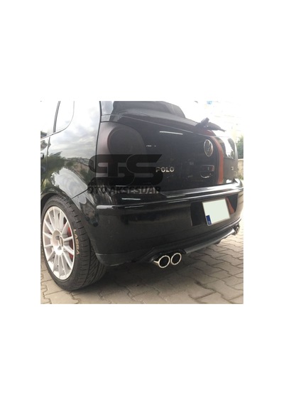 Volkswagen Polo Mk4 Difüzör Arka Tampon Eki 4 Egzoz Çıkışlı Gri L