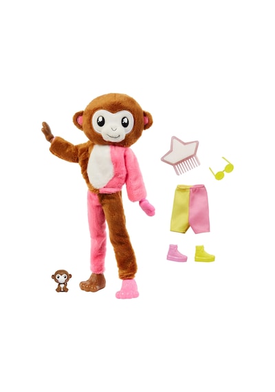 Barbie Cutie Reveal Bebekler Barbie Tropikal Orman Serisi - Maymun HKR01