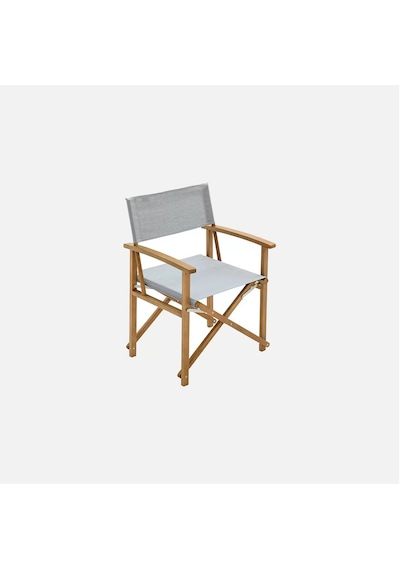 Katlanır Bahçe Sandalyesi, Balkon Sandalyesi, Teras Sandalyesi Gri