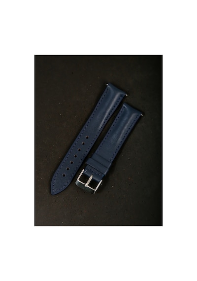 Hakiki Deri 20mm Akıllı Pimli Saat Kordonu Lacivert 16860154