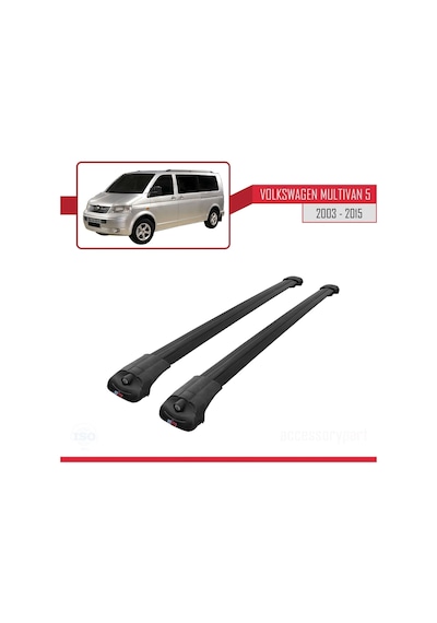 Volkswagen Multivan T5 2003-2015 Arası İle Uyumlu Ace-1 Ara Atkı Tavan Barı Siyah