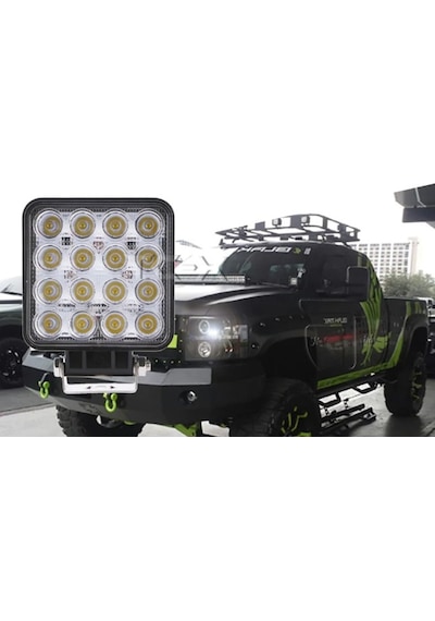 16 Ledli 4 Adet Off Road Geri Vites Folklift Tekne Aydınlatma Led