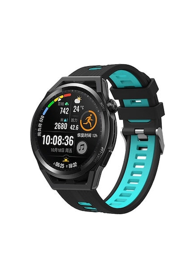 Samsung Galaxy Uyumlu Watch Active 2 40mm Krd-55 Silikon Kordon - Siyah