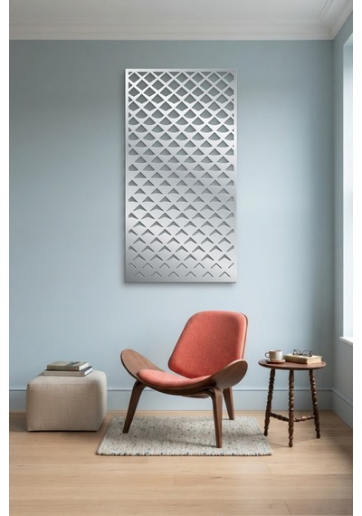 Pul Dekoratif Panel Metal Duvar Tablosu - Duvar Sanatı - Duvar Dekoru - Gümüş