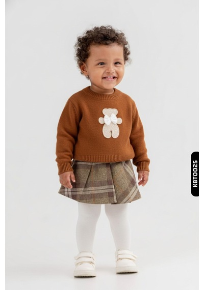 Xo Kids Kız Çocuk Elbise 9-36 Ay 1002 Kiremit