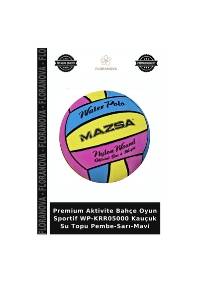 Premium Aktivite Bahçe Oyun Sportif Wp-krr05000 Kauçuk Su Topu Pembe-sarı-mavi Çok Renkli