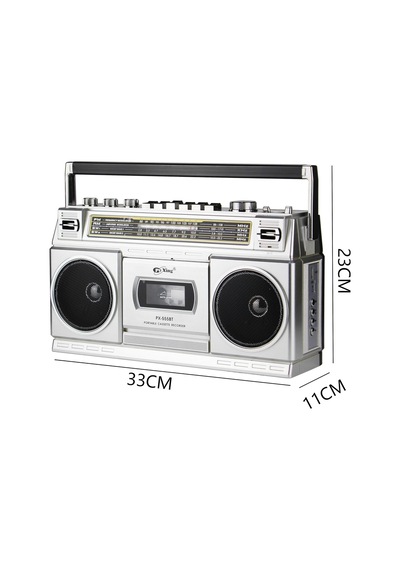 Teleskopik Antenli Kaset Çalar Radyo Am/fm/sw1-2 4 Bant, Bluetooth/usb/tf Mp3 Müzik Çalar, Ka