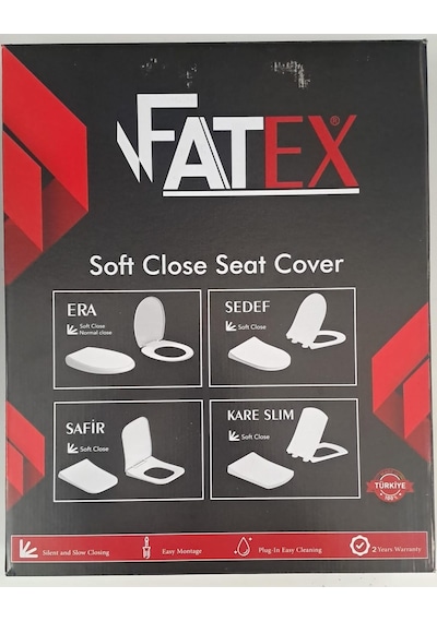 Fatex Era Soft 36 X 45 Cm Yavaş Kapanan Plastik Klozet Kapağı Diğer