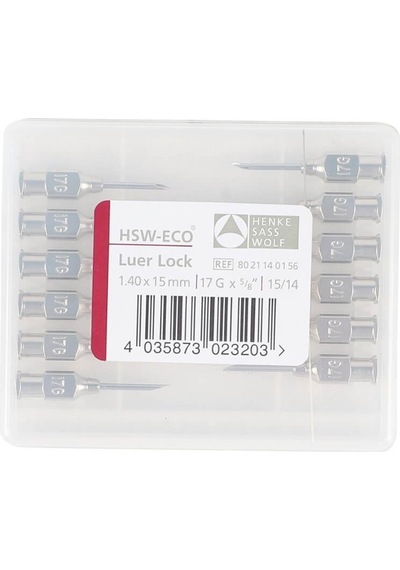 Hsw Eco Enjektör Iğnesi 1,4 X 15Mm 12 Adet