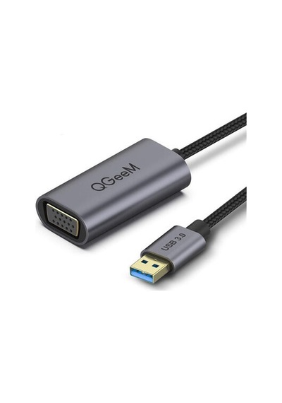 Lexroo Qg-ua07 Usb To Vga Dönüştürücü - Siyah
