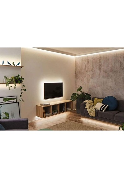 5 Metre Şerit Led Günışığı Renk + 12v 5 Amper 60 Watt Led Trafo -3 Dirençli Double Pcb - Yeni Nesil Oturma Odas