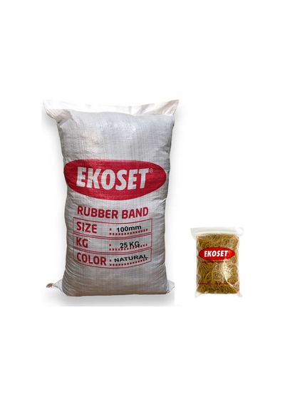 Kauçuk Büyük Boy Paket Lastiği 100mm 25 Kg
