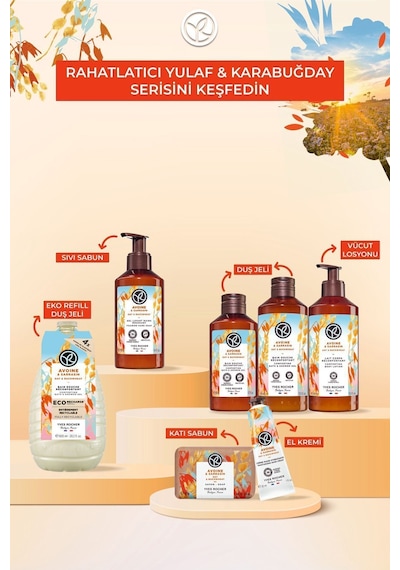 Yulaf Ve Karabuğday Kokulu Nemlendirici Besleyici Rahatlatıcı Vücut Losyonu 390 Ml