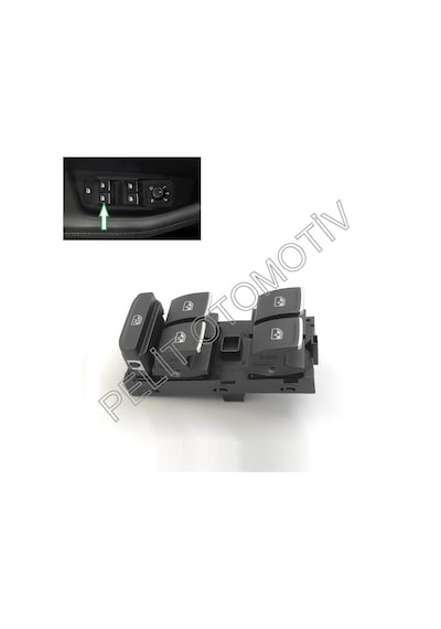 T-cross Sol Dörtlü Cam Açma Düğmesi 5g0959857e