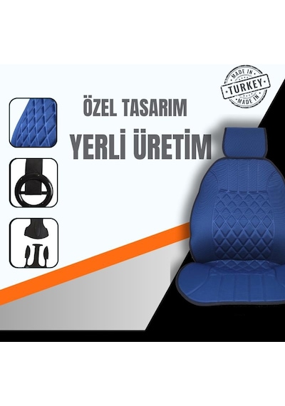 Space Oto Koltuk Minderi, Renault Araçlara Uyumlu 2'li Set Özel Tasarım Minder Premium 001