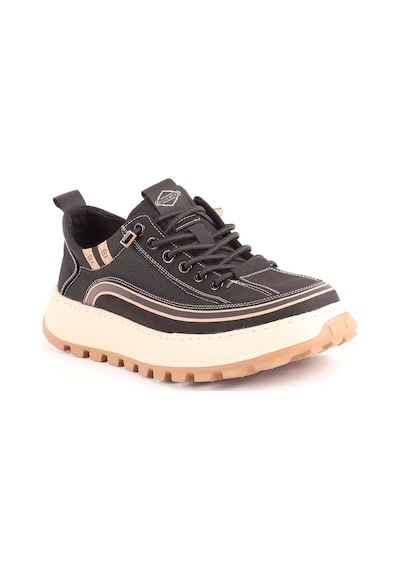 Guja 26y514 Erkek Tekstil Lastikli Kalın Taban Sneaker Ayakkabı Siyah