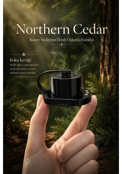 Araç İçi Aroma Difüzörü Tcf20 Northern Cedar Yedek Koku Kartuşu Tcf01 Uyumludur