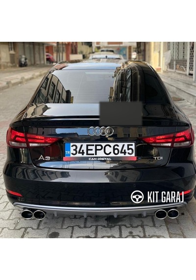Audi A3 Sedan 2013-2016 Difüzör Plastik Boyalı
