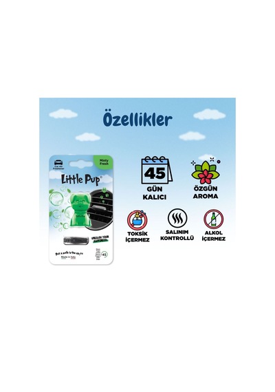 Little Joe Little Pup Taze Nane Araç Kokusu Minty Fresh -45 Gün