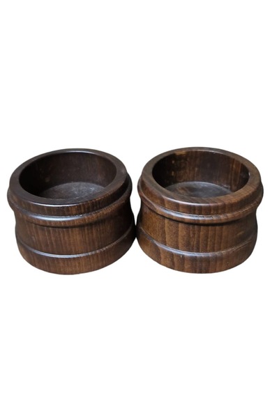 Khozak Ahşap İkili Çerezlik Set