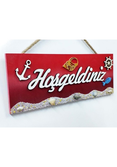 Hoşgeldiniz Kapı Ve Duvar Dekoru Süsü 30X11 Cm