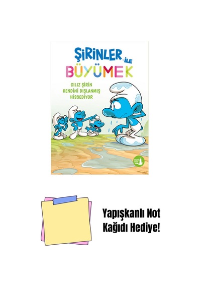 Şirinler İle Büyümek 10 - Cılız Şirin Kendini Dışlanmış Hissediyor + Yapışkanlı Not Kağıdı